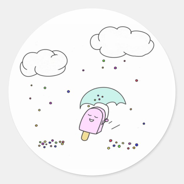 Raining Sprinkles Stickers (Front)