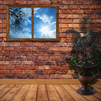 Raining Sunshine Window Frame Poster by JerryLambert at Zazzle