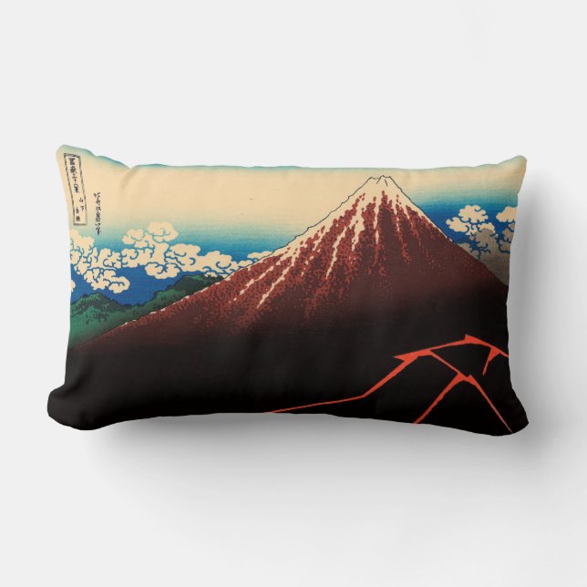 Rainstorm Beneath the Summit Lumbar Pillow (Front)