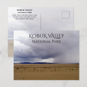 Rainstorm Descending on Dunes, Kobuk National Park Postcard