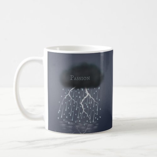 Rainstorm  Lightning Gothic Fantasy Custom Words Coffee Mug