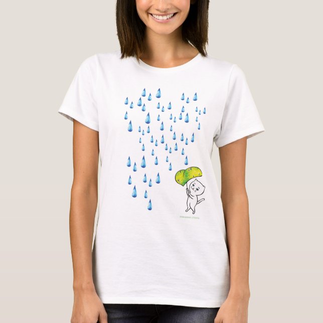 Rainy Cat T-Shirt (Front)