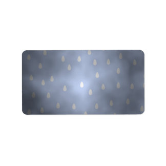 Rainy cloudy stormy sky. Gray and Blue. Label