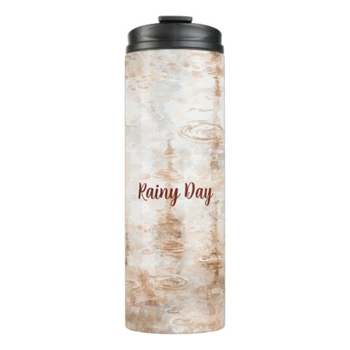 Rainy Day Abstract   Thermal Tumbler