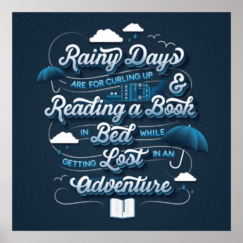 Rainy Day Adventure II Square Poster 24x24