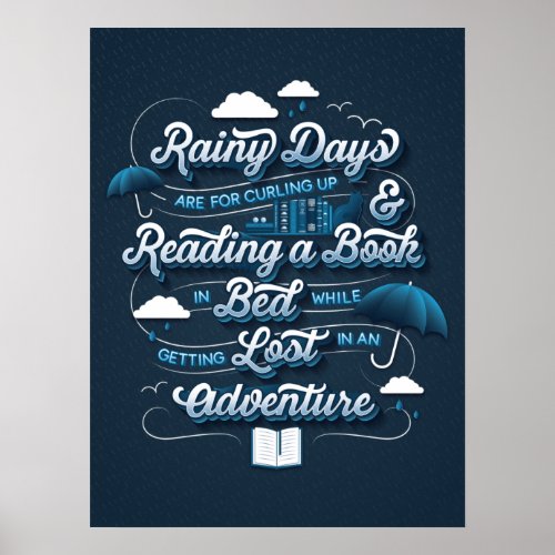 Rainy Day Adventure Poster 18x24