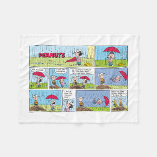 Rainy Day At The Baseball Game Fleece Blanket