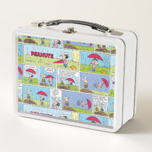 Rainy Day At The Baseball Game Metal Lunch Box