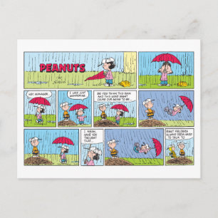 Rainy Day At The Baseball Game Postcard