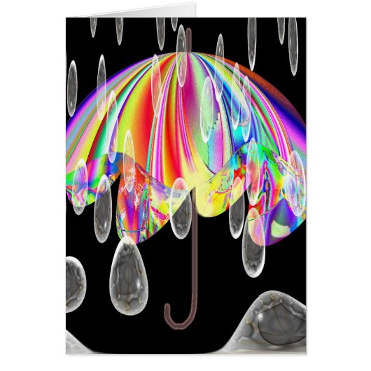 Rainy Day At The Zoo Cards (Front)