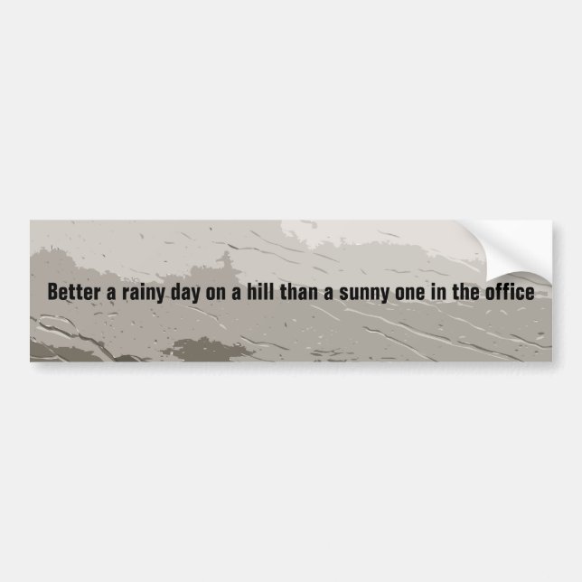 Rainy day bumper sticker (Front)