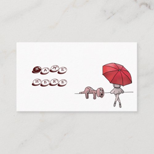 rainy day business card