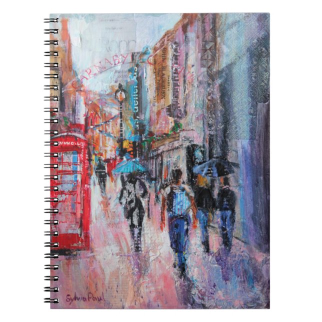 Rainy Day Carnaby Street Notebook (Front)