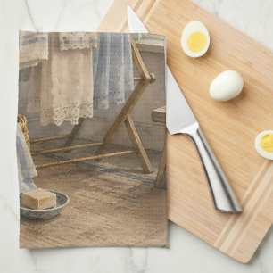 Rainy Day Cottage Laundry Room Kitchen Towel