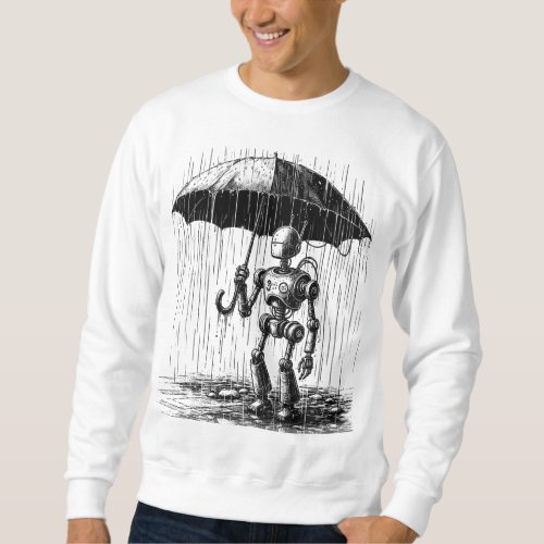 Rainy Day Droid Sweatshirt