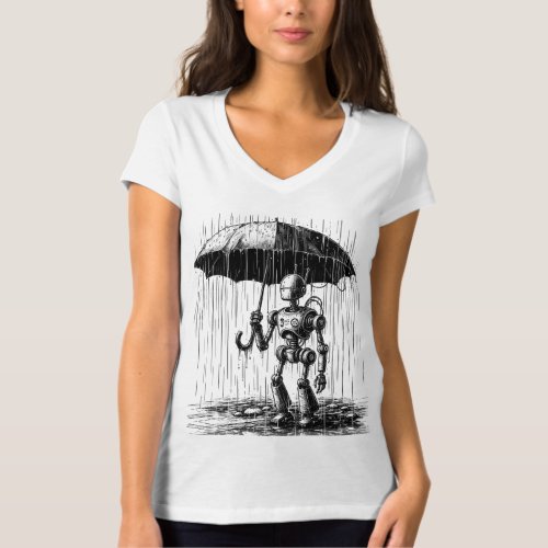 Rainy Day Droid T_Shirt