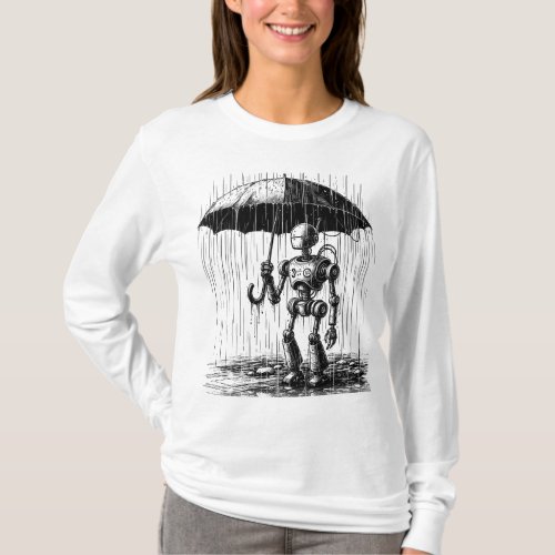Rainy Day Droid T_Shirt