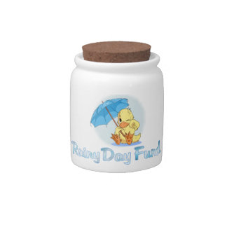 Rainy Day Ducky Fund Candy Jar