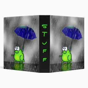 Rainy Day Frog Binder