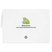 Rainy Day Frog Card (Back Horizontal)