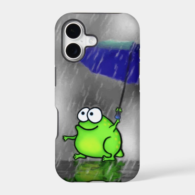 Rainy Day Frog Iphone Case (Back)