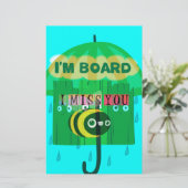 Rainy Day Fun: A Bee's Perspective. "I am board" (Standing Front)