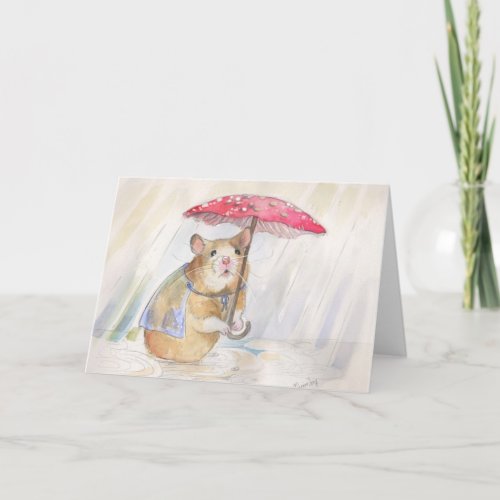 Rainy Day_ Go Away   by Christina Siravo Card