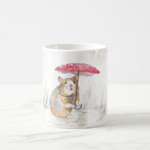 Rainy Day Hamster Coffee Mug