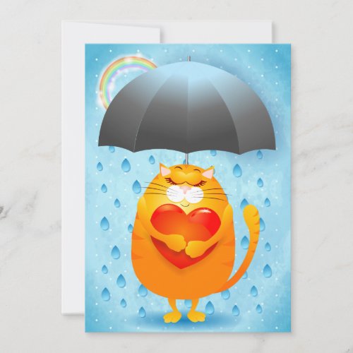 Rainy Day Holiday Card