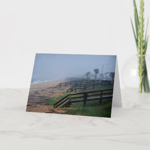 Rainy Day in Flagler Beach Florida Card