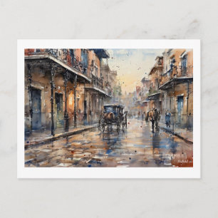 Rainy Day in New Orleans,  Postcard