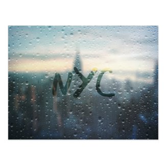 Rainy Day in NYC Postcard