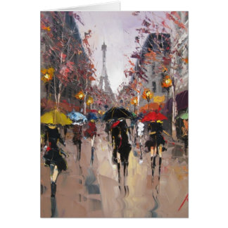 Rainy Day in Paris Cards