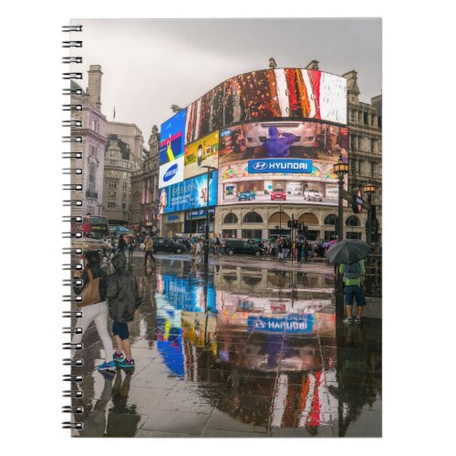 Rainy day in Piccadilly Circus notebook