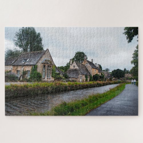 Rainy Day in the Cotswolds Challenging Jigsaw Puzzle