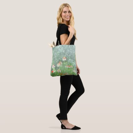 Rainy Day in the Flower Garden Tote Bag