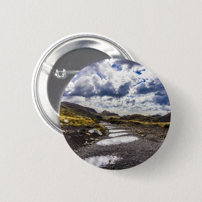 Rainy Day In Torres Del Paine NP Button (Front & Back)