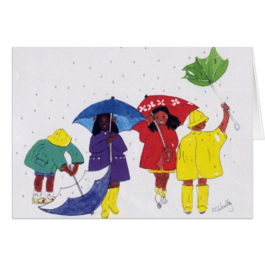 Rainy Day Kids Cards (Front Horizontal)