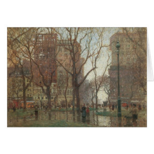 Rainy Day, Madison Square, New York, Paul Cornoyer Cards