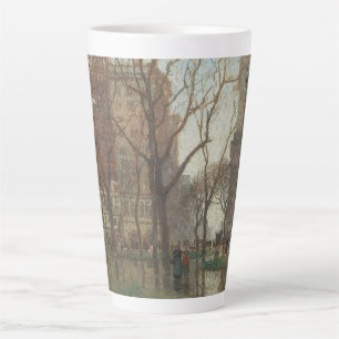 Rainy Day, Madison Square, New York, Paul Cornoyer Latte Mug