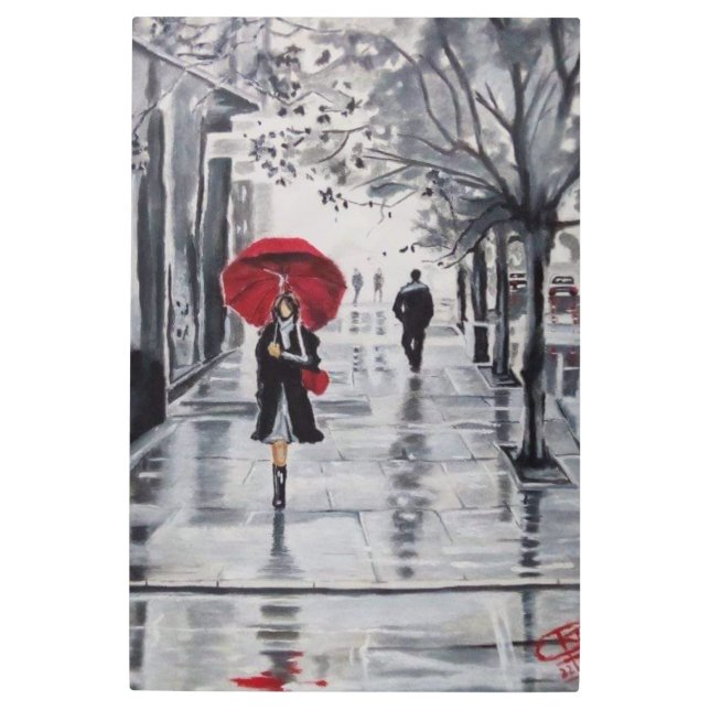  rainy day Metal Wall Art (Front)