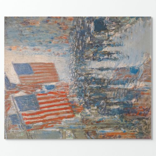 RAINY DAY ON 5TH AVENUE BY CHILDE HASSAM TISSUE PA WRAPPING PAPER