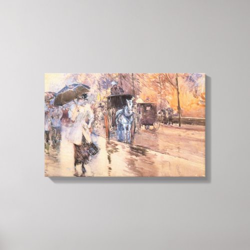 Rainy Day on Fifth Avenue New York City Canvas Print
