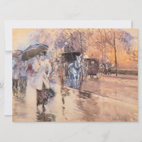 Rainy Day on Fifth Avenue New York City Card