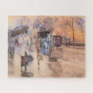 Rainy Day on Fifth Avenue (New York City) Jigsaw Puzzle