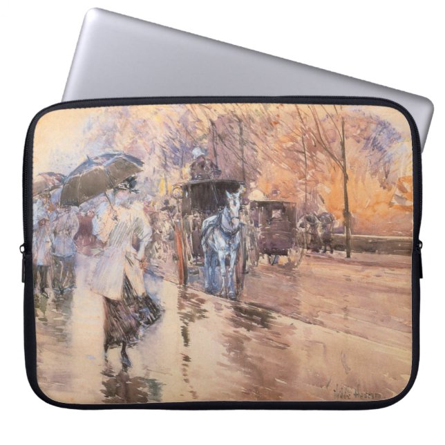 Rainy Day on Fifth Avenue (New York City) Laptop Sleeve (Front)