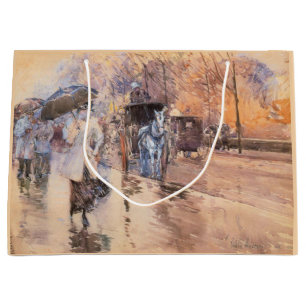 Rainy Day on Fifth Avenue (New York City) Large Gift Bag