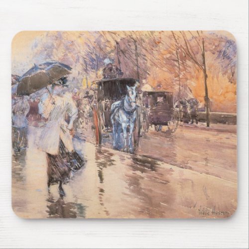 Rainy Day on Fifth Avenue New York City Mouse Pad