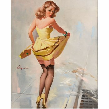Rainy Day Pin-up Girl Cutout by PinUpGallery at Zazzle