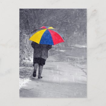 Rainy Day Postcard by TheWorldOutside at Zazzle